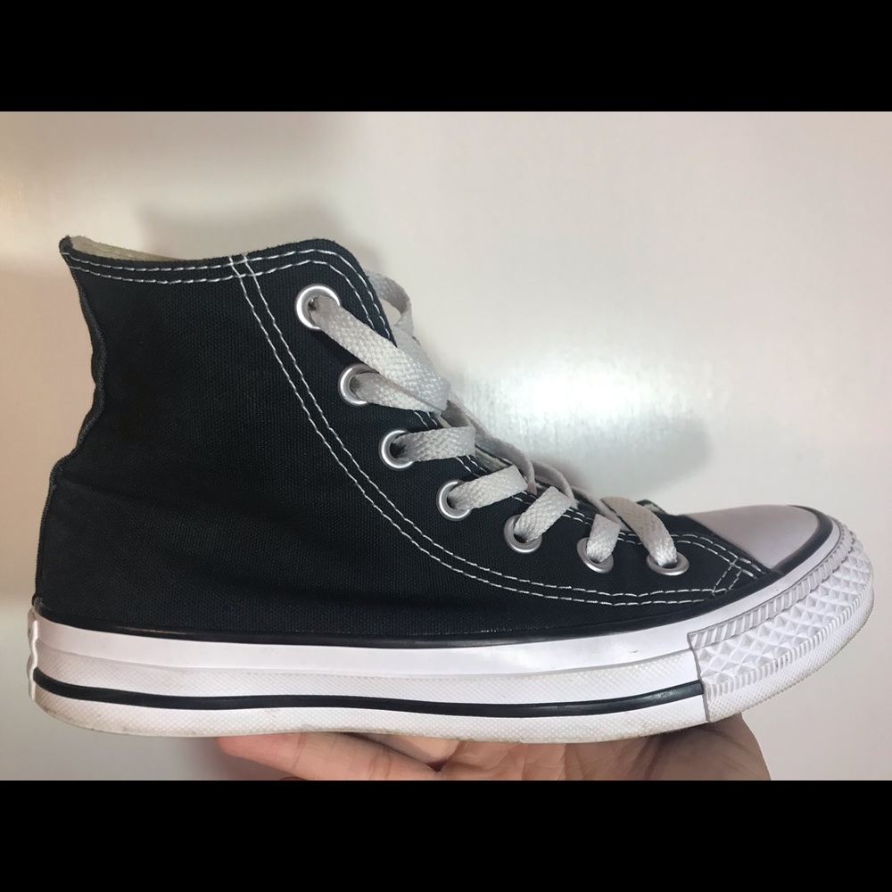 Black high-top Converse
